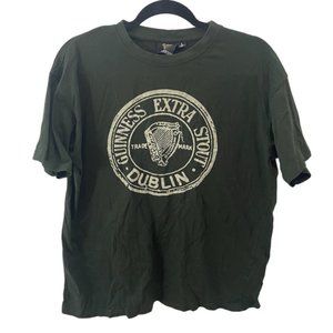 Mens Guinness Green T-Shirt Large